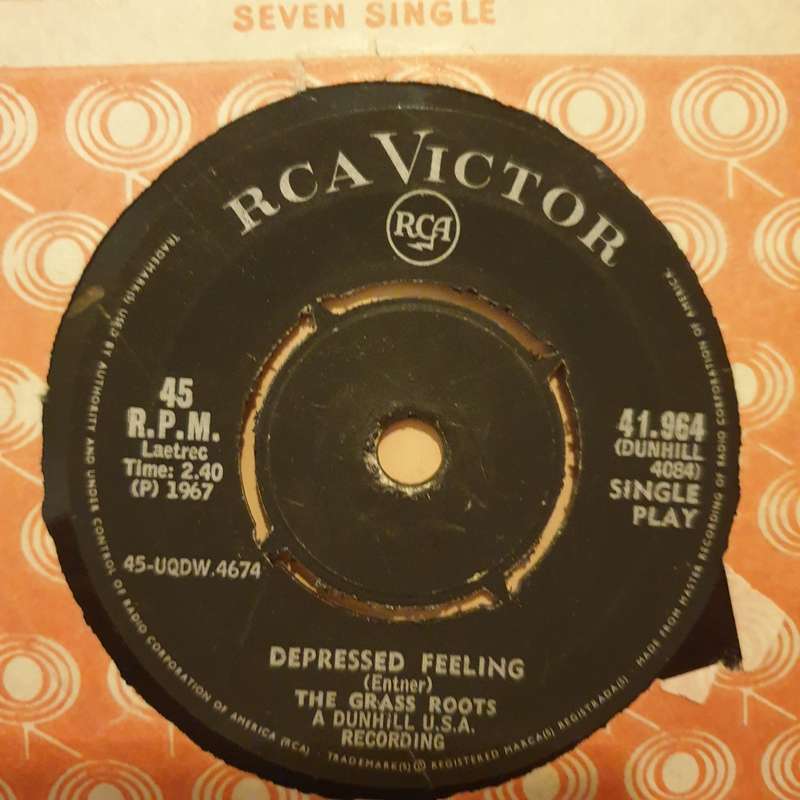 The Grass Roots  Let's Live For Today - Vinyl 7" Record - Opened  - Very-Good Quality (VG)