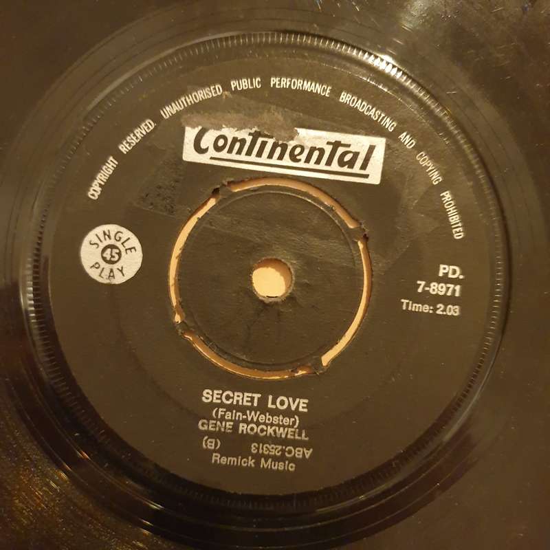 Gene Rockwell  Ciao - Vinyl 7" Record - Opened  - Very-Good Quality (VG)