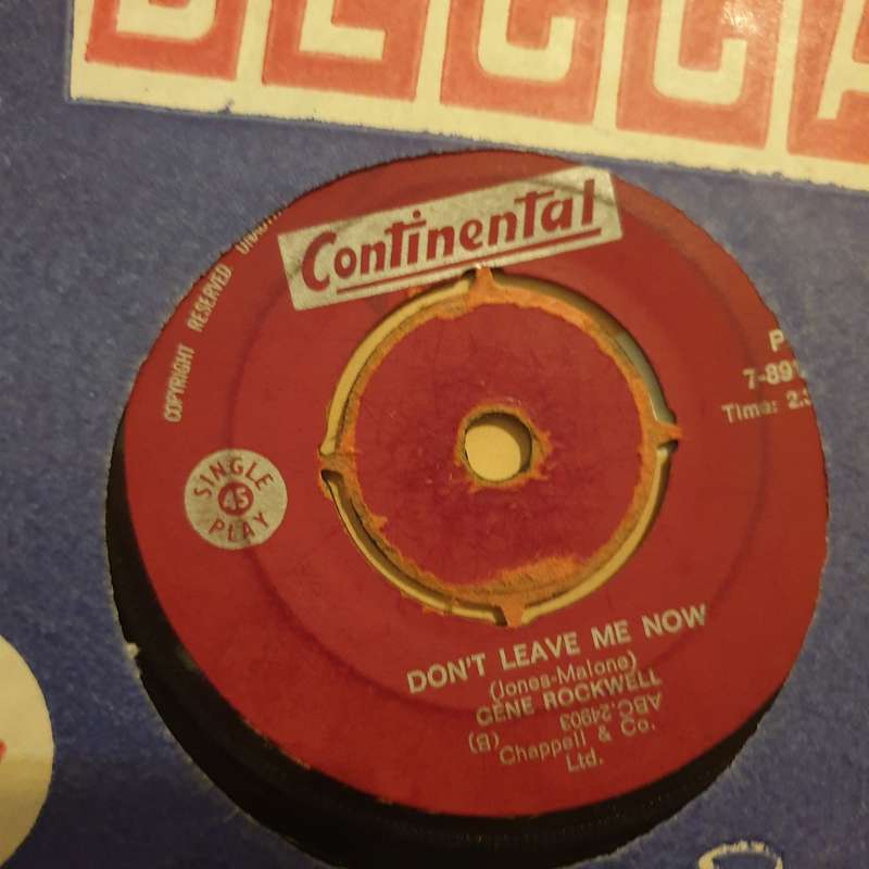 Gene Rockwell  Heart  - Vinyl 7" Record - Very-Good- Quality (VG-)