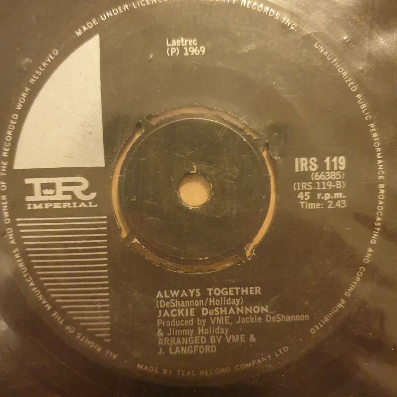 Jackie DeShannon  Put A Little Love In Your Heart - Vinyl 7" Record - Very-Good+ Quality (VG+)