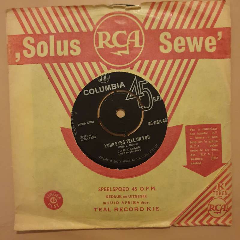 Cliff Richard  It's All In The Game - Vinyl 7" Record - Very-Good+ Quality (VG+)