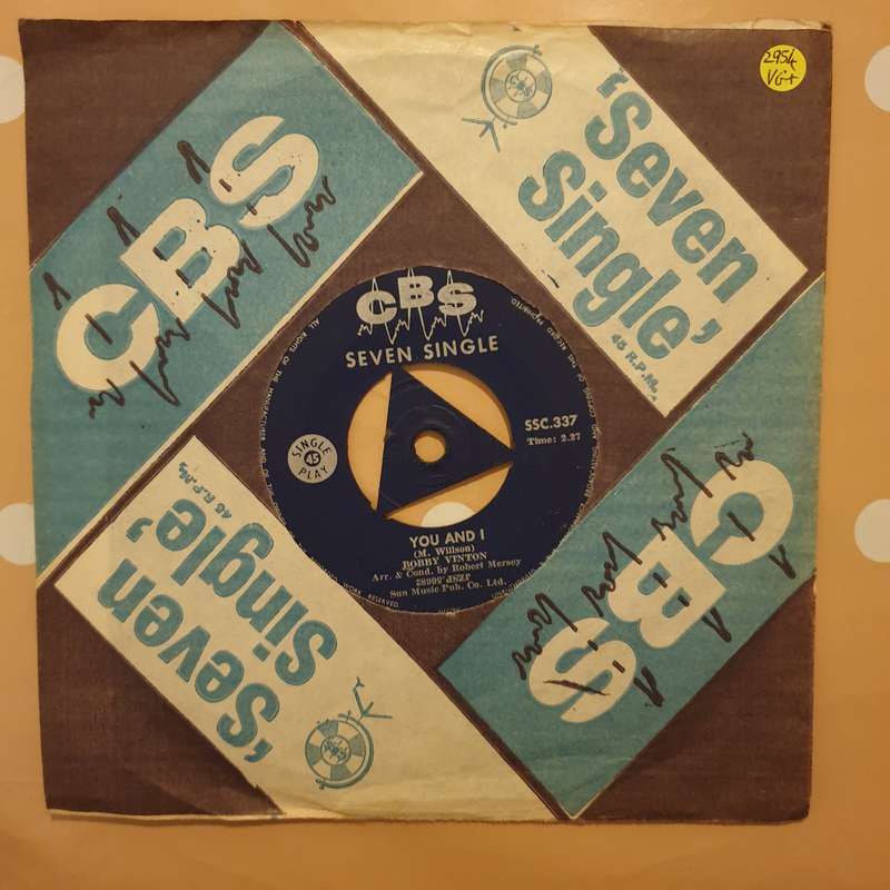 Bobby Vinton  Roses Are Red (My Love) - Vinyl 7" Record - Very-Good+ Quality (VG+)
