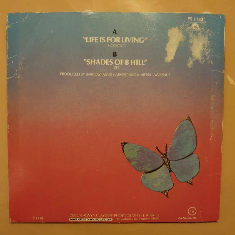 Barclay James Harvest  Life Is For Living -  Vinyl 7" Record - Very-Good+ Quality (VG+)