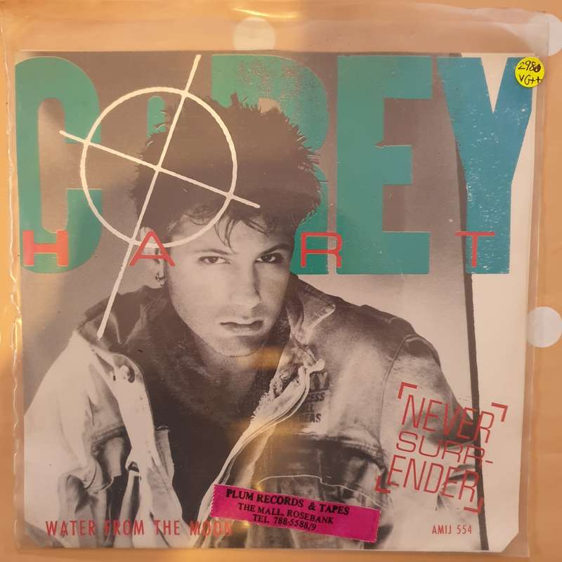 Corey Hart  Never Surrender -  Vinyl 7" Record - Very-Good+ Quality (VG+)