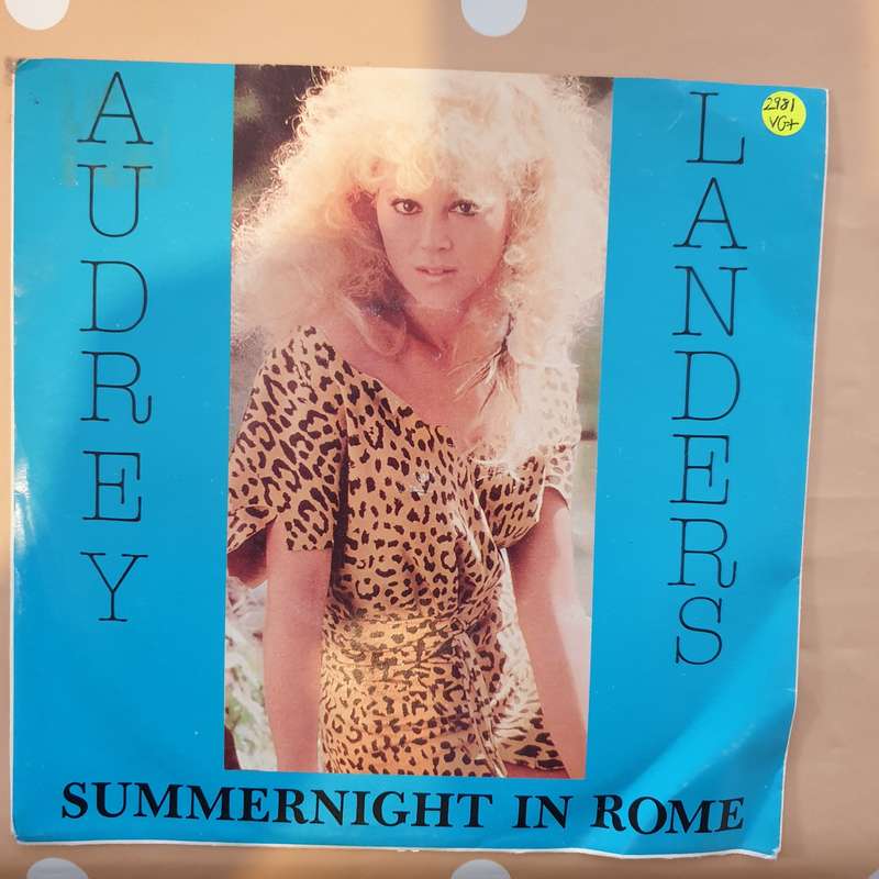 Audrey Landers  Summernight In Rome -  Vinyl 7" Record - Very-Good+ Quality (VG+)