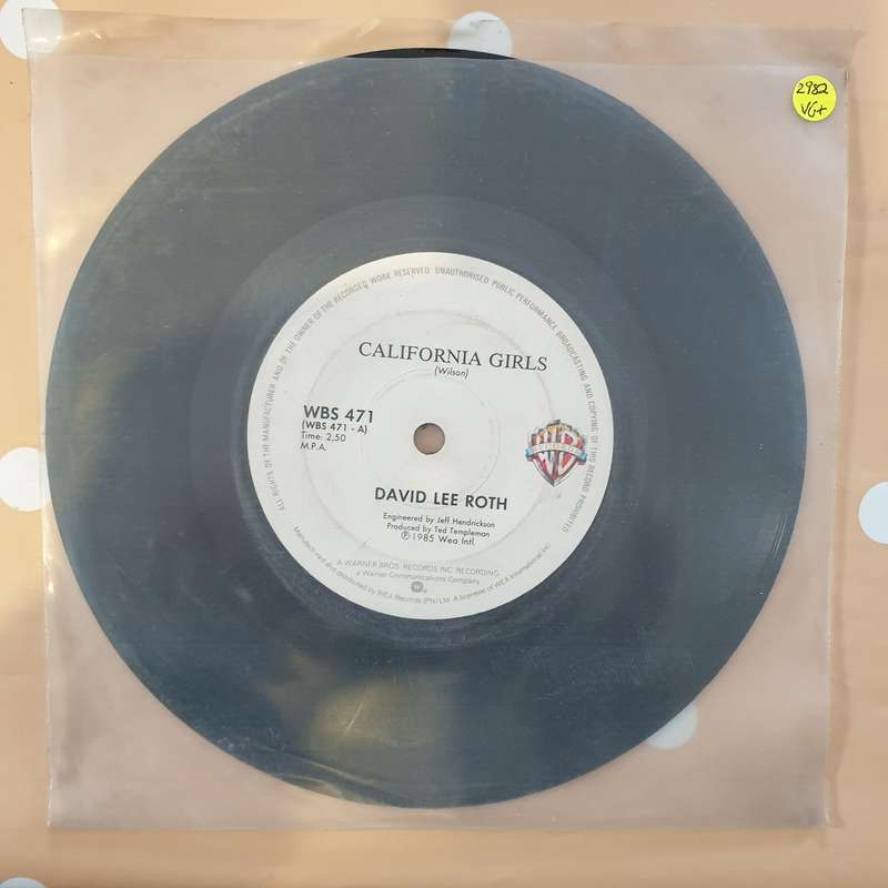 David Lee Roth  California Girls -  Vinyl 7" Record - Very-Good+ Quality (VG+)