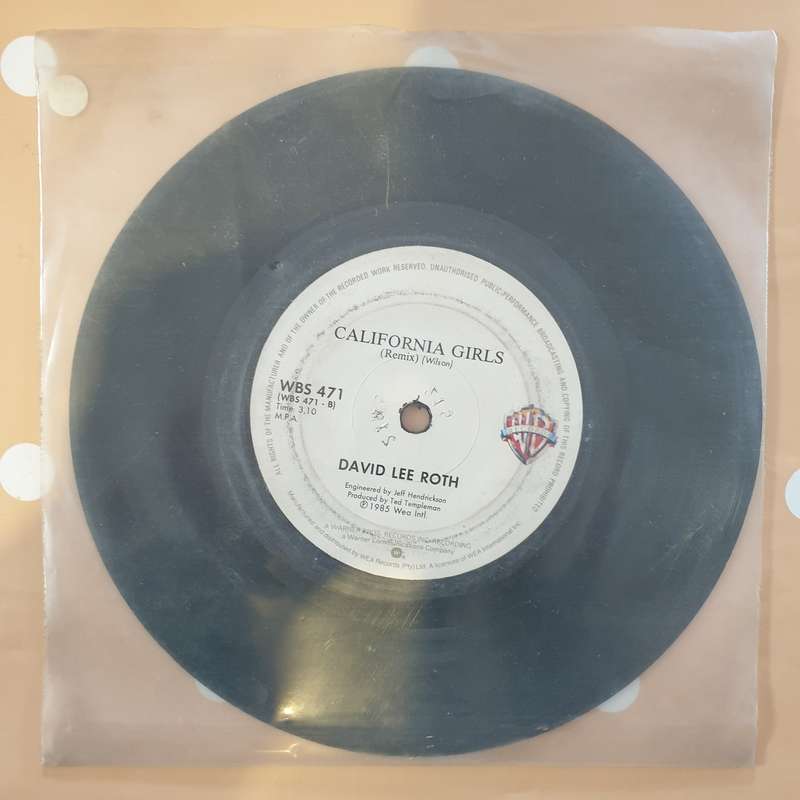 David Lee Roth  California Girls -  Vinyl 7" Record - Very-Good+ Quality (VG+)