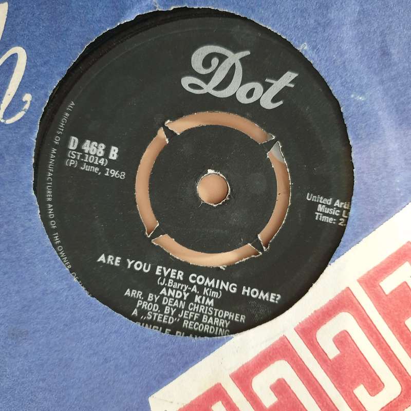 Andy Kim  How'd We Ever Get This Way? - Vinyl 7" Record - Very-Good- Quality (VG-)