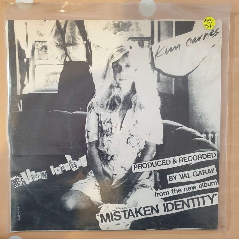 Kim Carnes  Mistaken Identity  -  Vinyl 7" Record - Very-Good+ Quality (VG+)