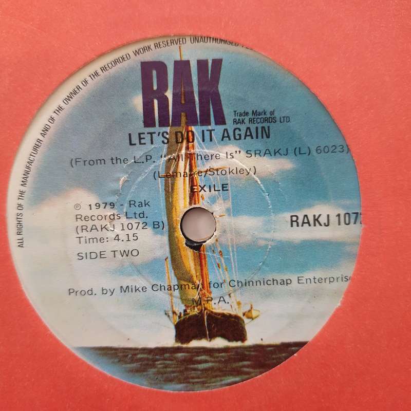 Exile  The Part Of Me That Needs You Most - Vinyl 7" Record - Good+ Quality (G+)