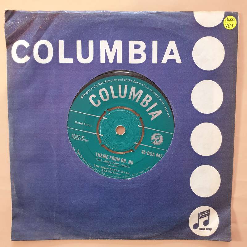 The John Barry Seven And Orchestra  Theme From Dr. No -  Vinyl 7" Record - Very-Good+ Quali...
