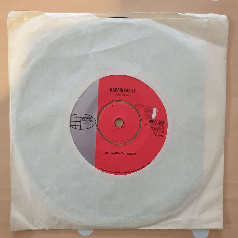 The Mariachi Brass Featuring Chet Baker  Wheels/Happiness Is - Vinyl 7" Record - Very-Good ...