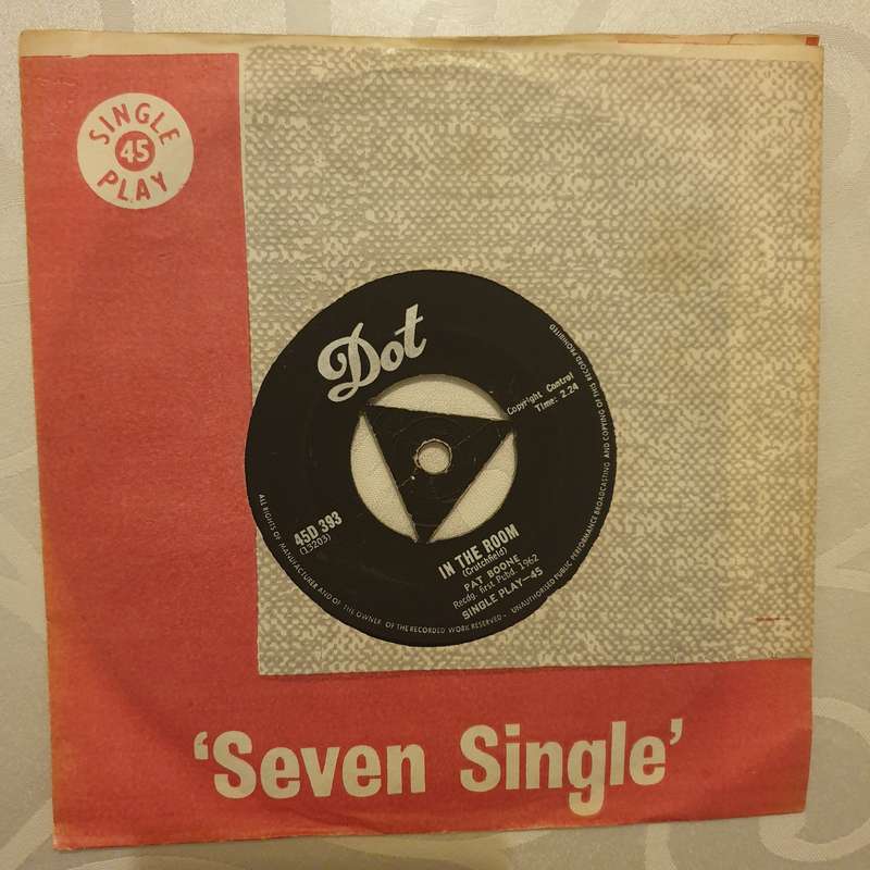 Pat Boone  In The Room / Mexican Joe -  Vinyl 7" Record - Very-Good+ Quality (VG+)