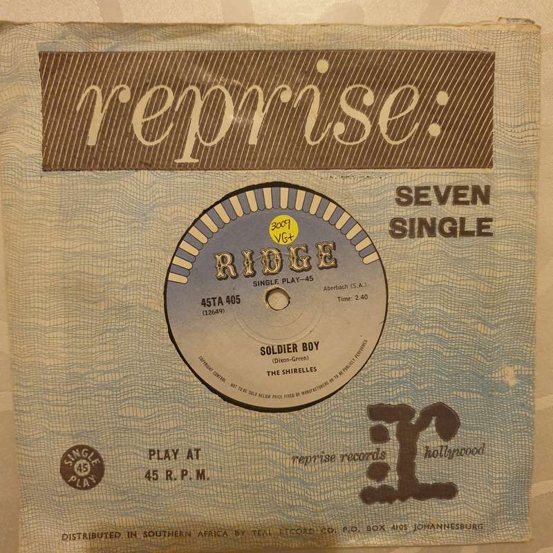 The Shirelles  Soldier Boy / Love Is A Swingin' Thing -  Vinyl 7" Record - Very-Good+ Quali...