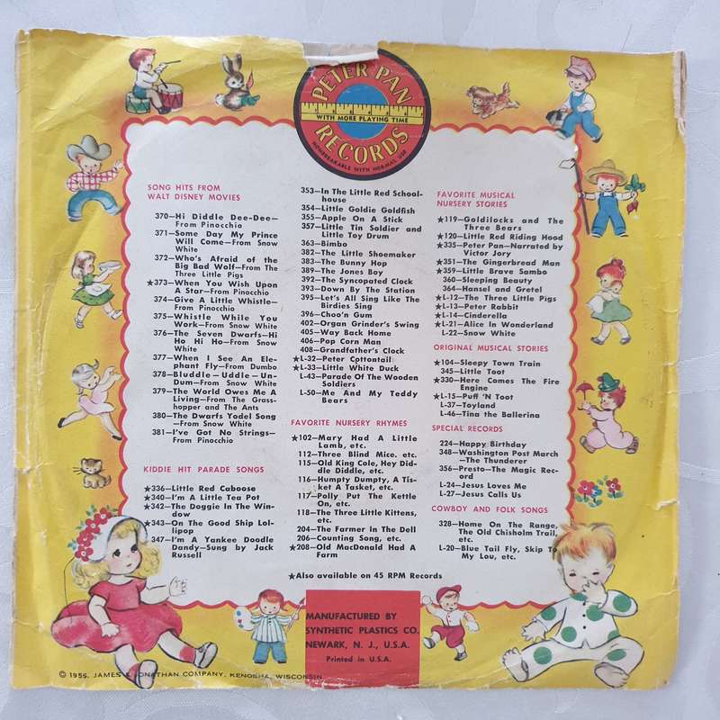 The Yellow Rose of Texas  -  Vinyl 7" Record - Very-Good+ Quality (VG+)