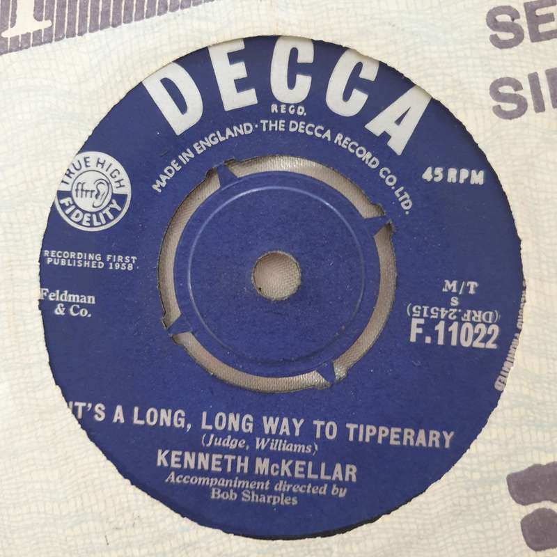 Kenneth McKellar  Song Of The Clyde / It's A Long, Long Way To Tipperary  -  Vinyl 7" Recor...