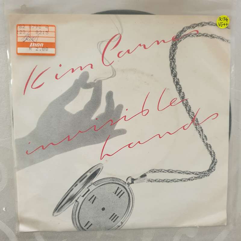 Kim Carnes  Invisible Hands -  Vinyl 7" Record - Very-Good+ Quality (VG+)