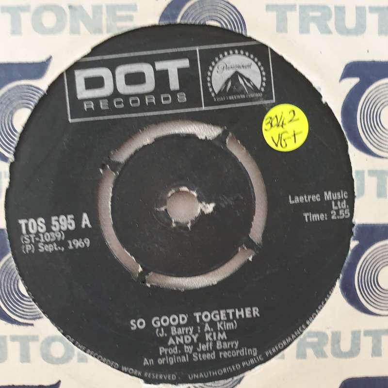 Andy Kim  So Good Together -  Vinyl 7" Record - Very-Good+ Quality (VG+)