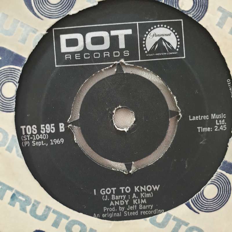 Andy Kim  So Good Together -  Vinyl 7" Record - Very-Good+ Quality (VG+)