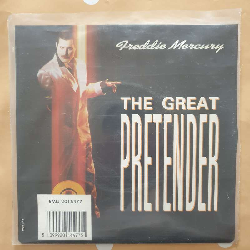 Freddie Mercury  The Great Pretender -  Vinyl 7" Record - Very-Good+ Quality (VG+)