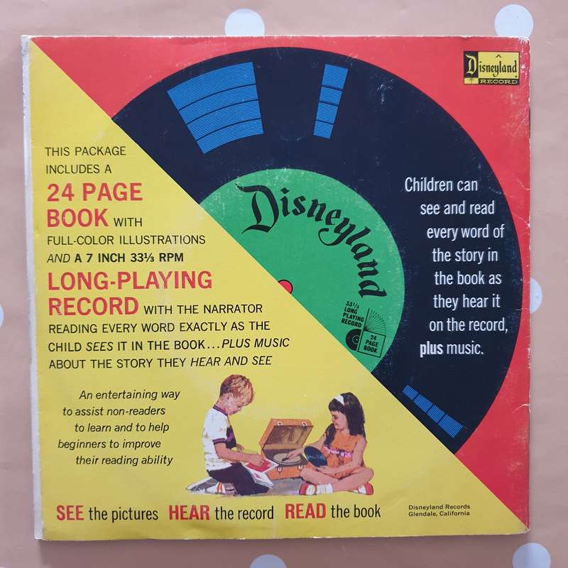 Disneyland - The Story Of The Wizard Of Oz with Book -  Vinyl 7" Record - Very-Good+ Quality (VG+)