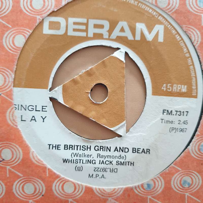 Whistling Jack Smith  I Was Kaiser Bill's Batman - Vinyl 7" Record - Very-Good Quality (VG)