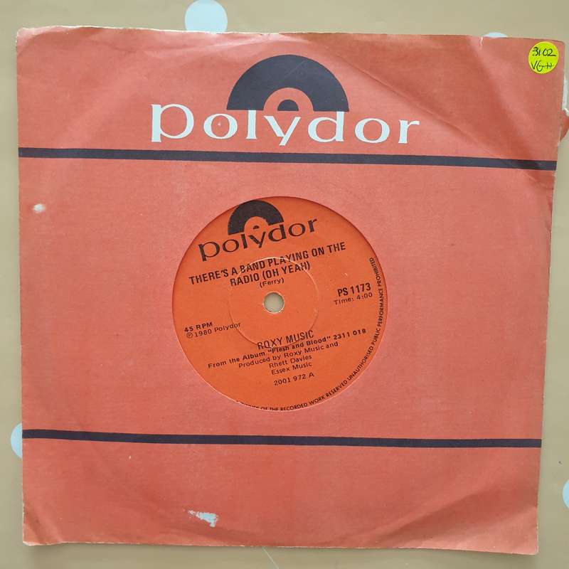 Roxy Music  Oh Yeah / In The Midnight Hour -  Vinyl 7" Record - Very-Good+ Quality (VG+)