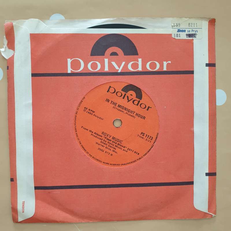 Roxy Music  Oh Yeah / In The Midnight Hour -  Vinyl 7" Record - Very-Good+ Quality (VG+)