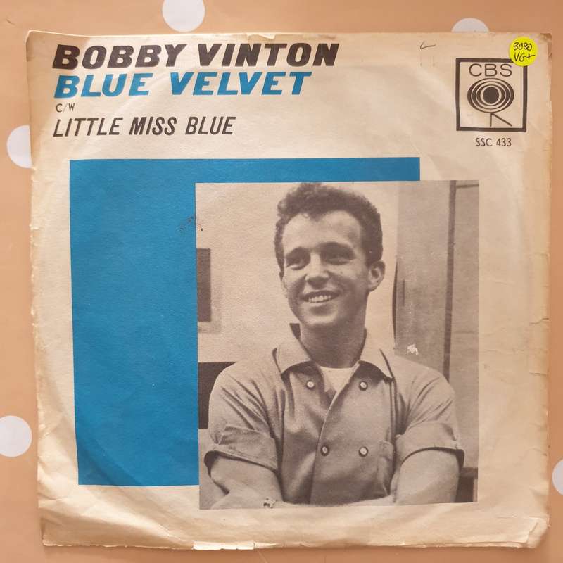 Bobby Vinton  Blue Velvet - Vinyl 7" Record - Very-Good+ Quality (VG+)
