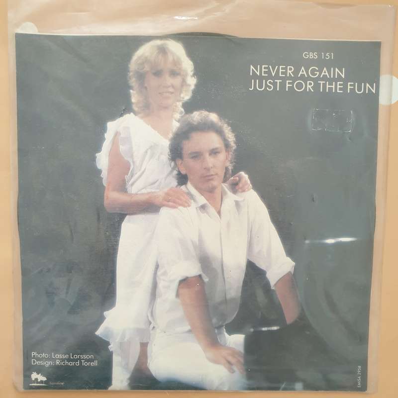 Tomas Ledin, Agnetha Fältskog  Never Again - Vinyl 7" Record - Very-Good+ Quality (VG+)
