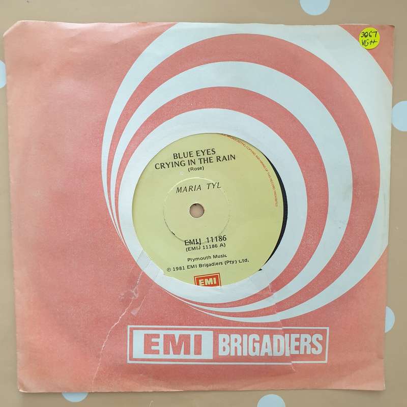 Maria Tyl  Blue Eyes Crying In The Rain / He's Got The Whole World In His Hands - Vinyl 7" ...