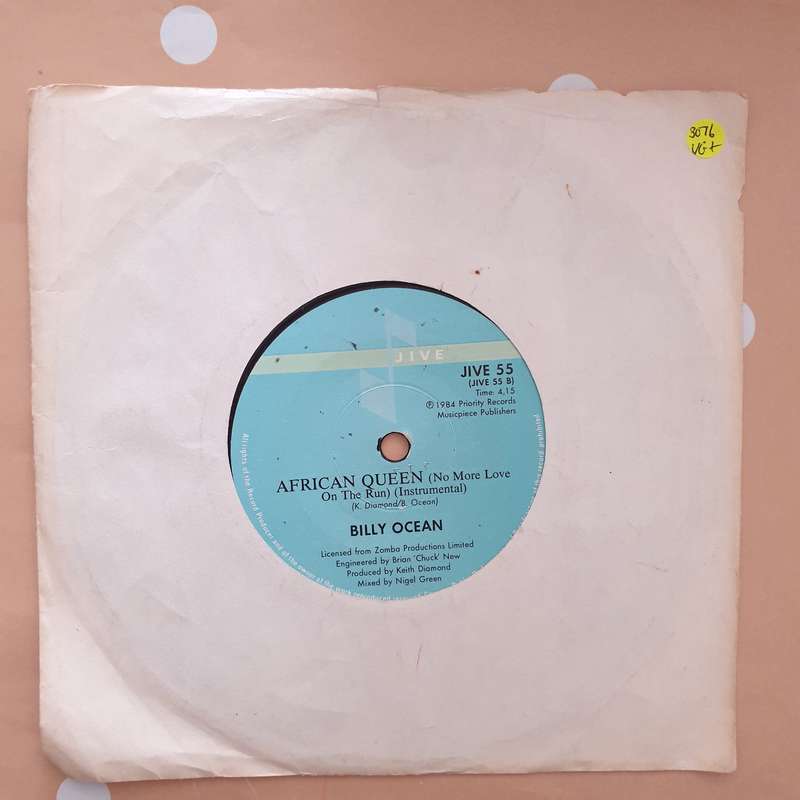Billy Ocean  African Queen (No More Love On The Run) - Vinyl 7" Record - Very-Good+ Quality...