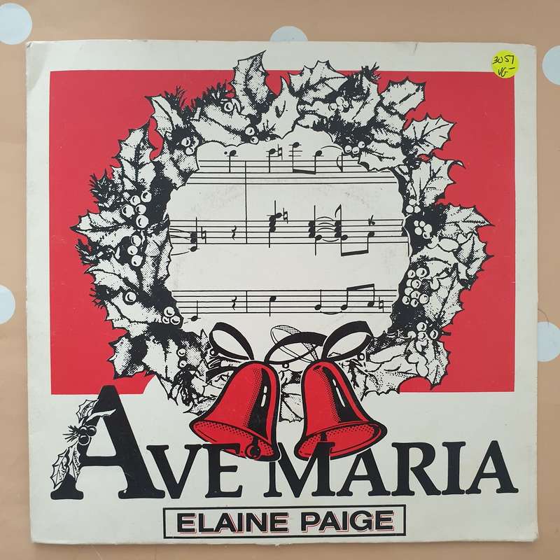 Elaine Paige - Ave Maria - Vinyl 7" Record - Very-Good- Quality (VG-)