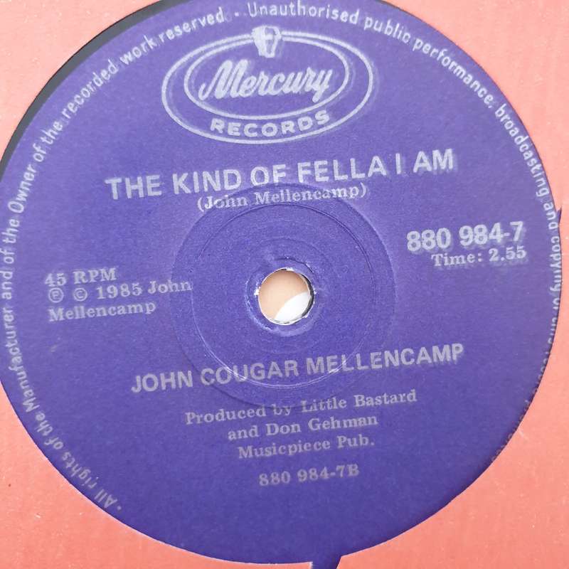 John Cougar Mellencamp  Lonely Ol' Night - Vinyl 7" Record - Very-Good+ Quality (VG+)