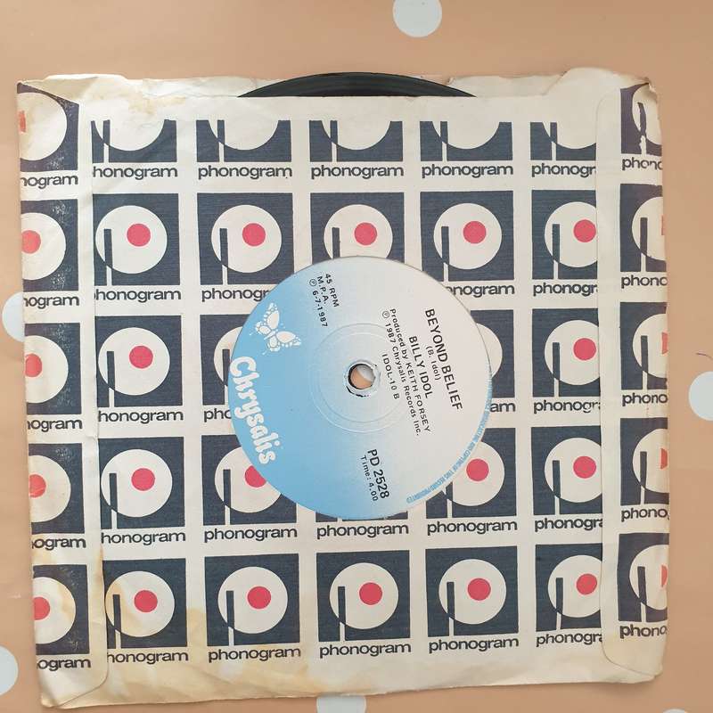 Billy Idol  Sweet Sixteen - Vinyl 7" Record - Very-Good+ Quality (VG+)