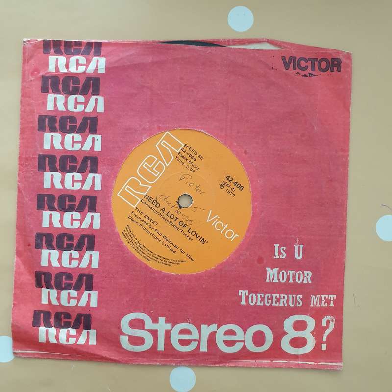 The Sweet  Block Buster - Vinyl 7" Record - Very-Good Quality (VG)