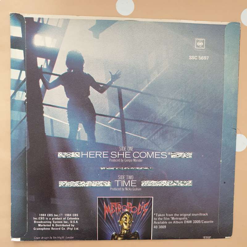 Bonnie Tyler  Here She Comes - Vinyl 7" Record - Very-Good+ Quality (VG+)