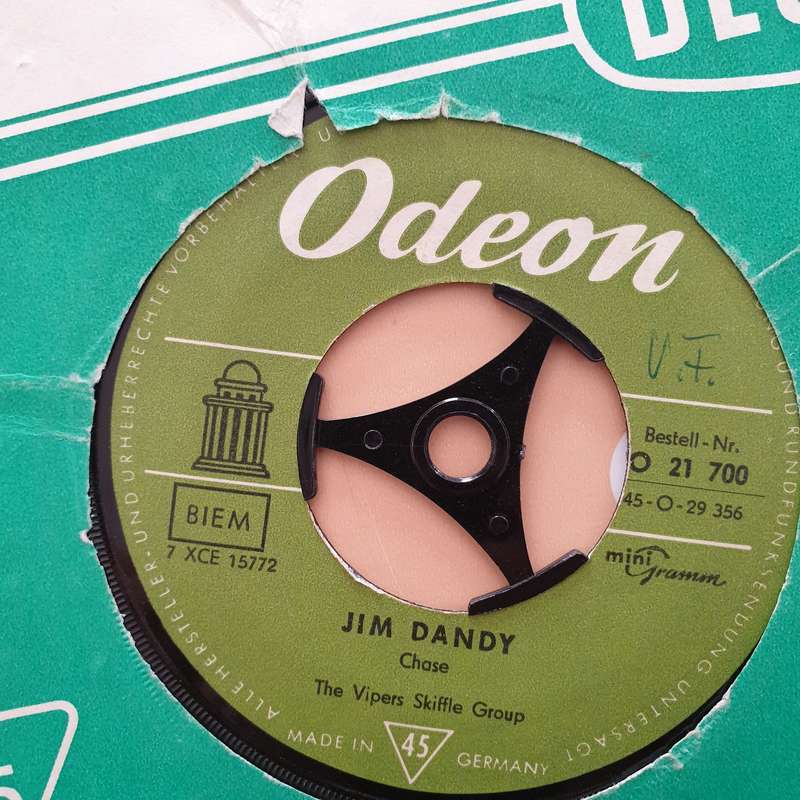 The Vipers Skiffle Group  Maggie May / Jim Dandy - Vinyl 7" Record - Very-Good Quality (VG)