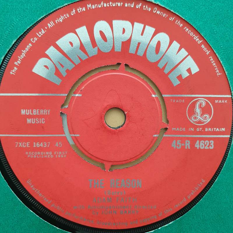 Adam Faith  Poor Me - Vinyl 7" Record - Very-Good Quality (VG)
