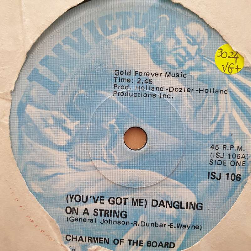 The Chairmen Of The Board  You've Got Me Dangling On A String - Vinyl 7" Record - Very-Good...