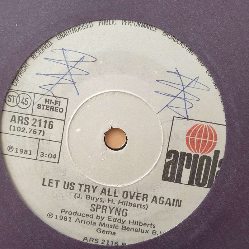 Spryng  See The Whole World Dancin' (The Wedding Song) - Vinyl 7" Record - Very-Good+ Quali...