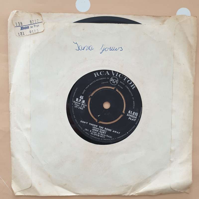 John Gary - Give Me This Moment - Vinyl 7" Record - Very-Good+ Quality (VG+)