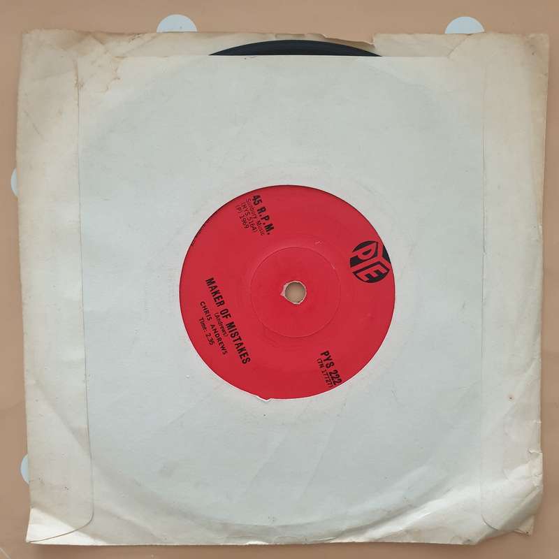 Chris Andrews  Pretty Belinda - Vinyl 7" Record - Very-Good+ Quality (VG+)