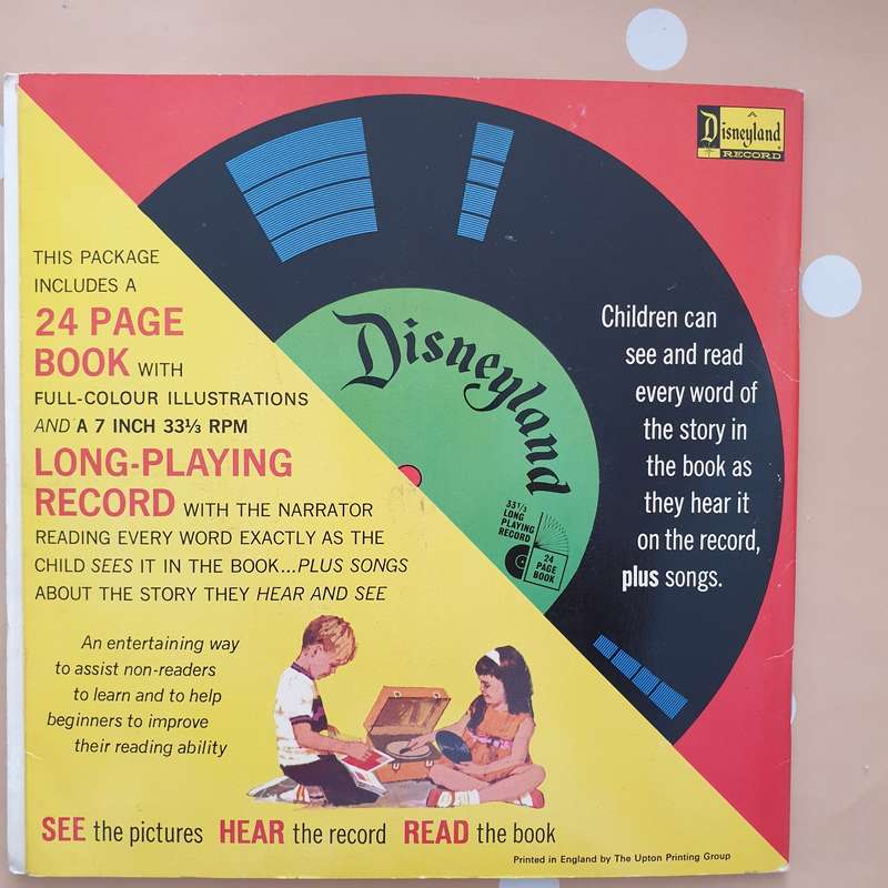 Disneyland - The Story of Aladdin and his Lamp with Story Book- Vinyl 7" Record - Very-Good+ Qual...