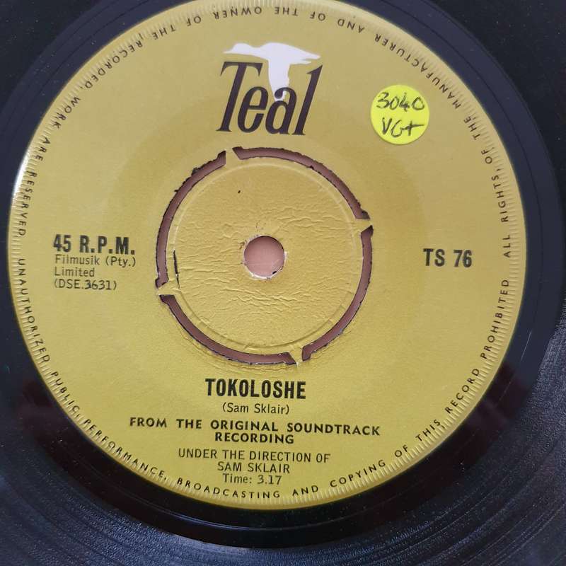 Sam Sklair  Tokoloshe - Vinyl 7" Record - Very-Good+ Quality (VG+)
