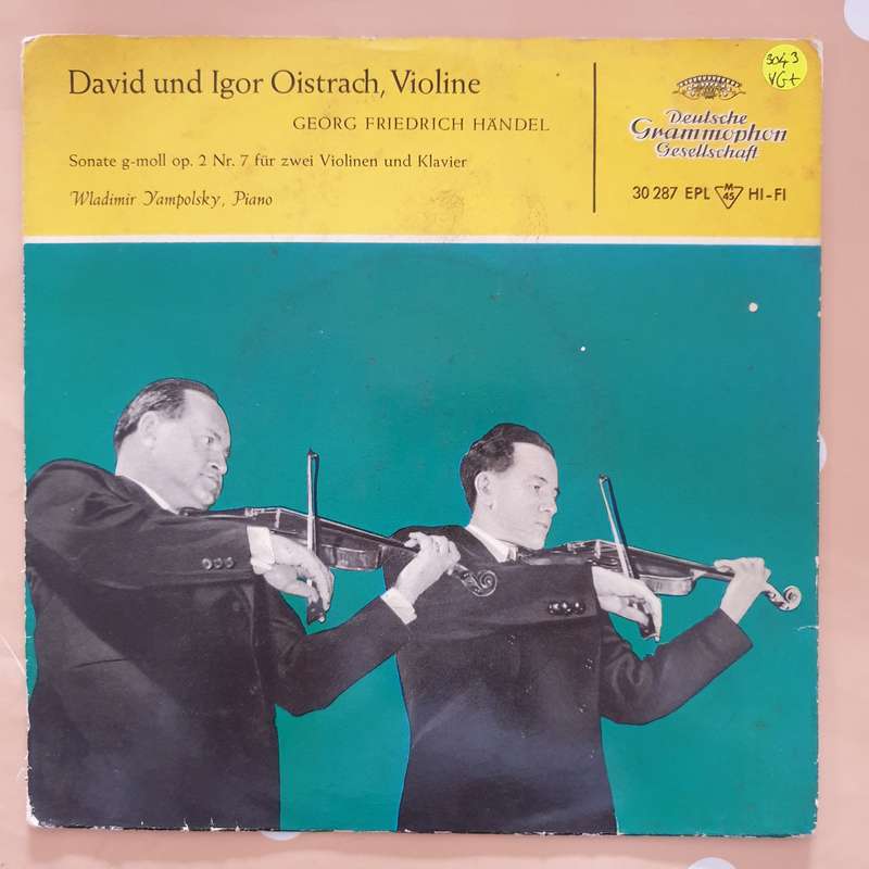 David Oistrach, Igor Oistrach, Georg Friedrich Händel  Sonate G-moll Op. 2 Nr. 7 Für Zwei...
