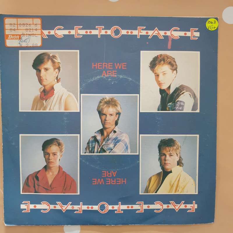 Face to Face - Here We Are - Vinyl 7" Record - Very-Good+ Quality (VG+)