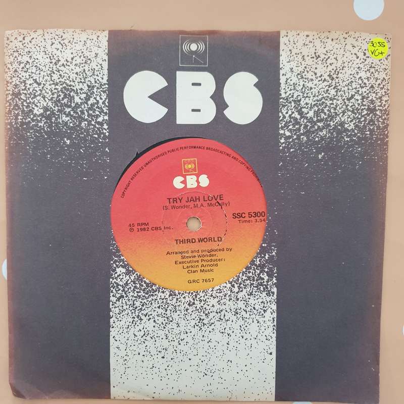 Third World  Try Jah Love - Vinyl 7" Record - Very-Good+ Quality (VG+)