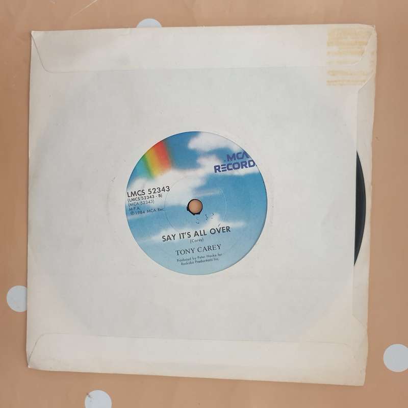 Tony Carey  A Fine Fine Day - Vinyl 7" Record - Very-Good+ Quality (VG+)