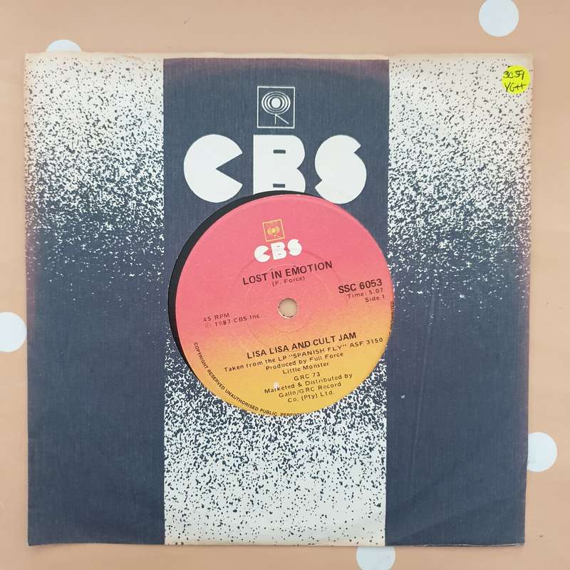 Lisa Lisa & Cult Jam  Lost In Emotion - Vinyl 7" Record - Very-Good+ Quality (VG+)